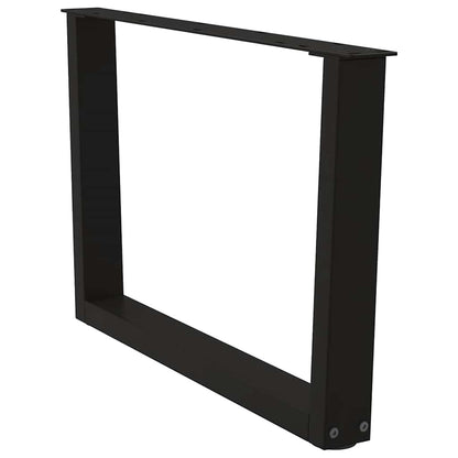 Couchtischbeine V-Form 2 Stück Schwarz 70x(42-43,3) cm Stahl