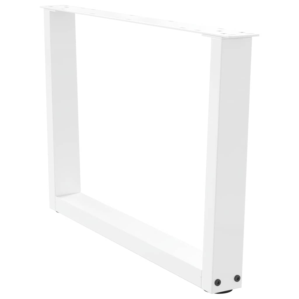 Couchtischbeine V-Form 2 Stück Weiß 70x(42-43,3) cm Stahl