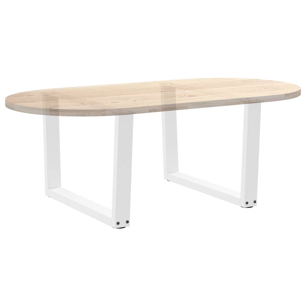 Couchtischbeine V-Form 2 Stück Weiß 70x(42-43,3) cm Stahl