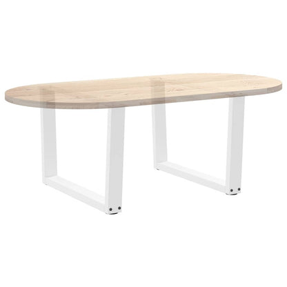 Couchtischbeine V-Form 2 Stück Weiß 70x(42-43,3) cm Stahl
