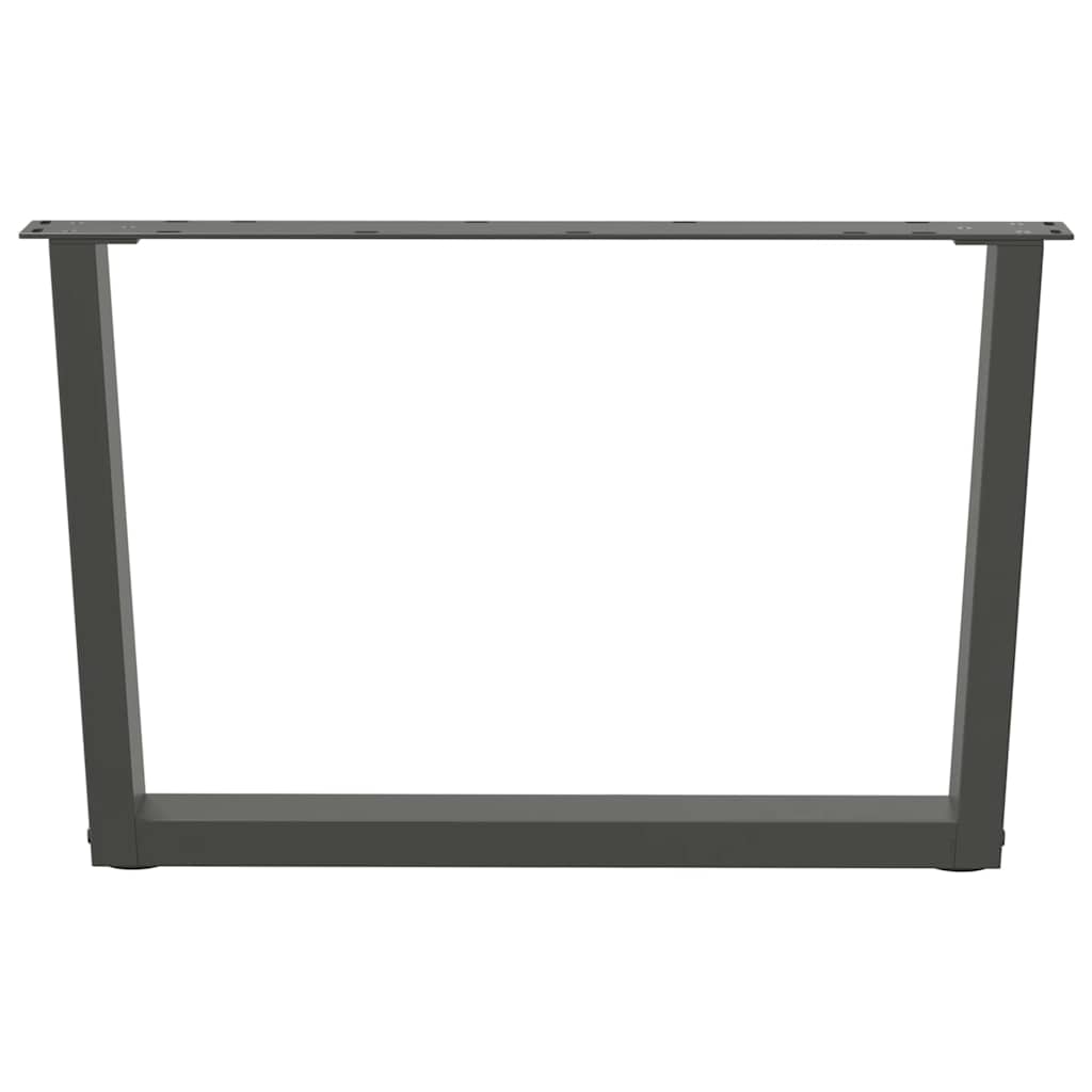 Couchtischbeine V-Form 2 Stück Anthrazit 70x(42-43,3) cm Stahl