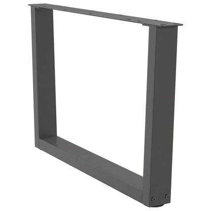 Couchtischbeine V-Form 2 Stück Anthrazit 70x(42-43,3) cm Stahl