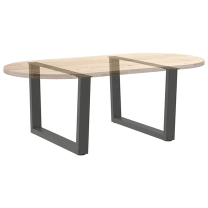 Couchtischbeine V-Form 2 Stück Anthrazit 70x(42-43,3) cm Stahl