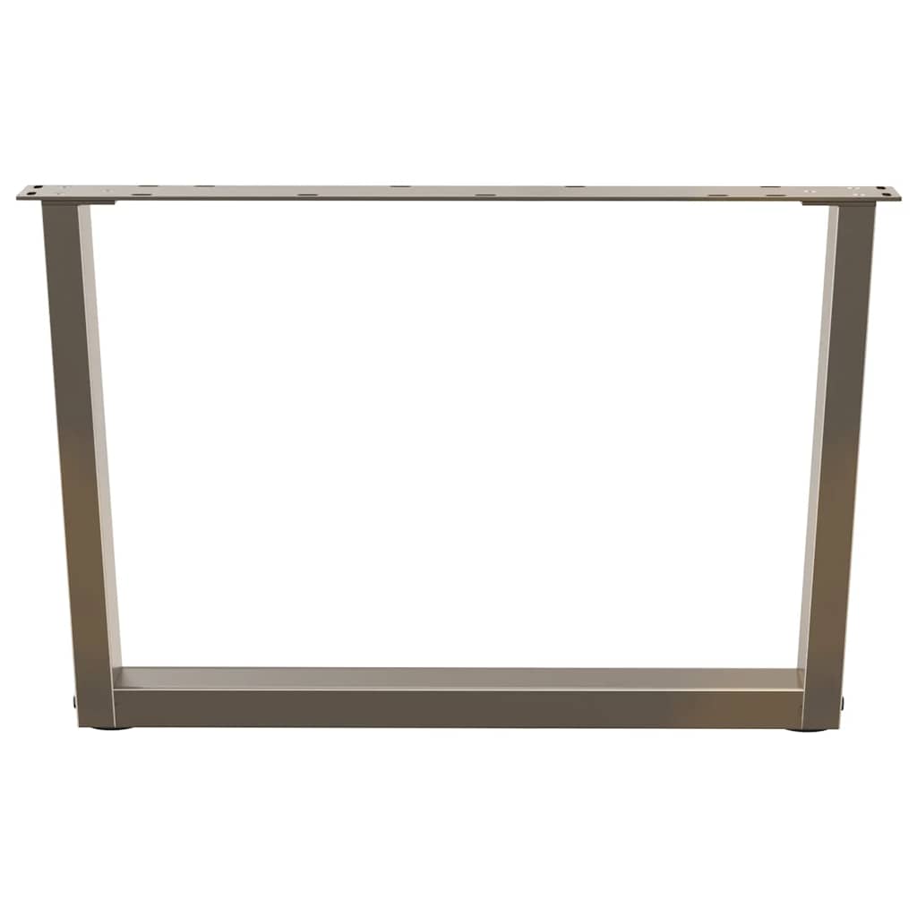 Couchtischbeine V-Form 2 Stück Naturstahl 70x(42-43,3) cm Stahl