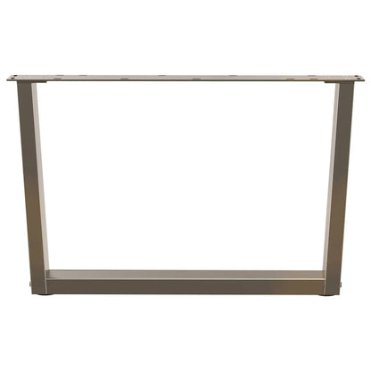 Couchtischbeine V-Form 2 Stück Naturstahl 70x(42-43,3) cm Stahl