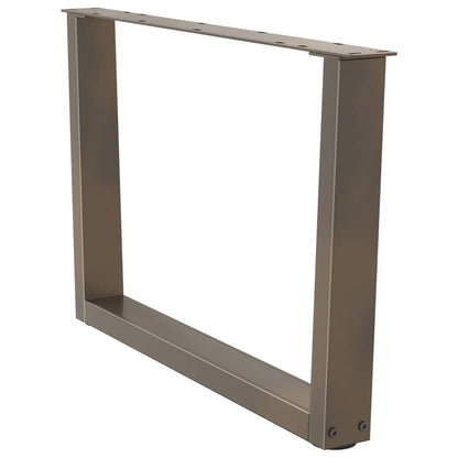 Couchtischbeine V-Form 2 Stück Naturstahl 70x(42-43,3) cm Stahl