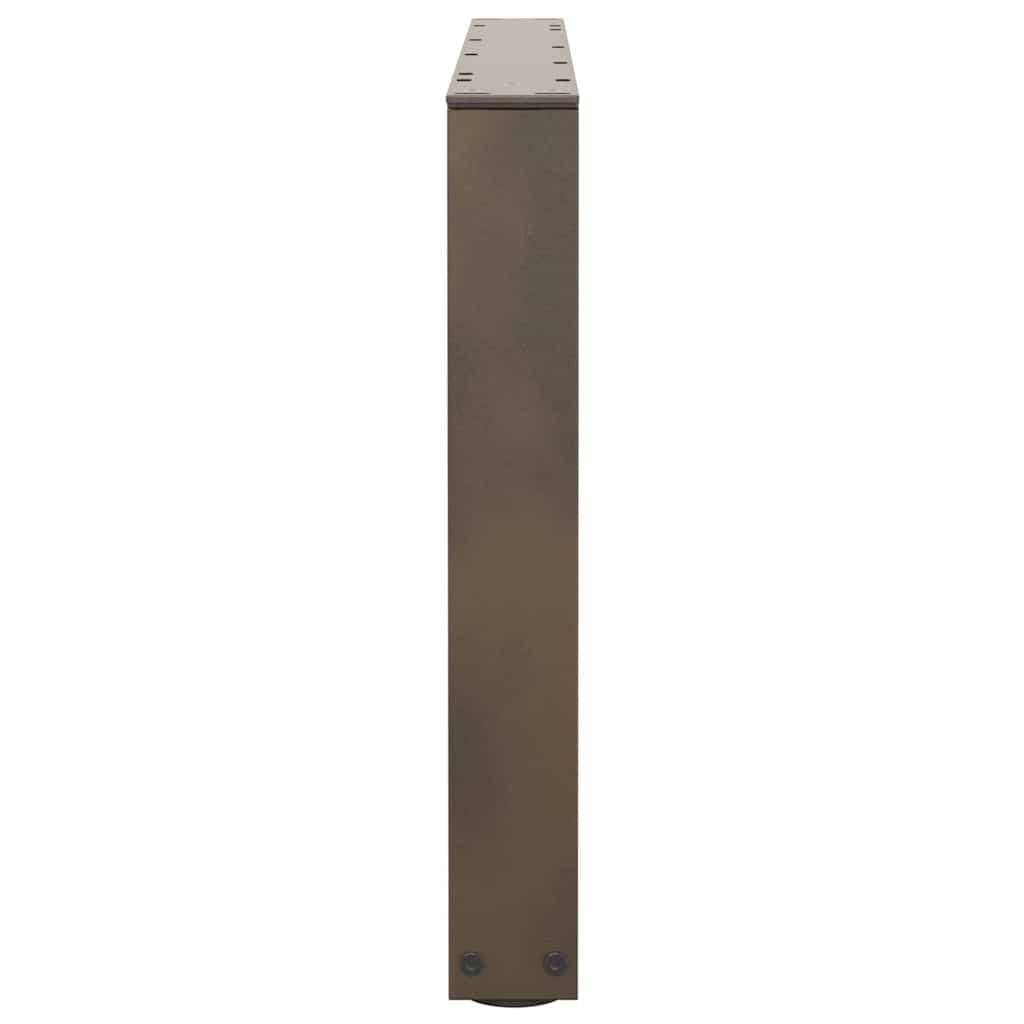 Couchtischbeine V-Form 2 Stück Naturstahl 70x(42-43,3) cm Stahl