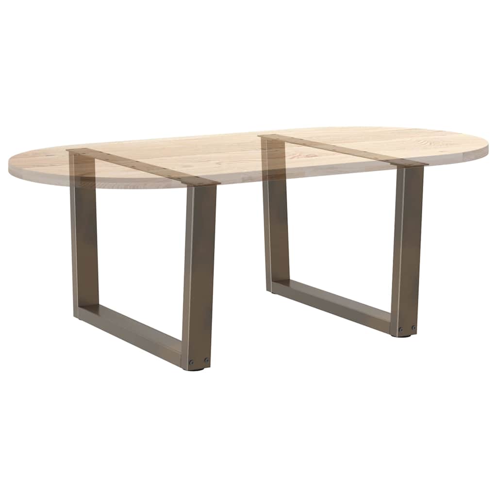 Couchtischbeine V-Form 2 Stück Naturstahl 70x(42-43,3) cm Stahl