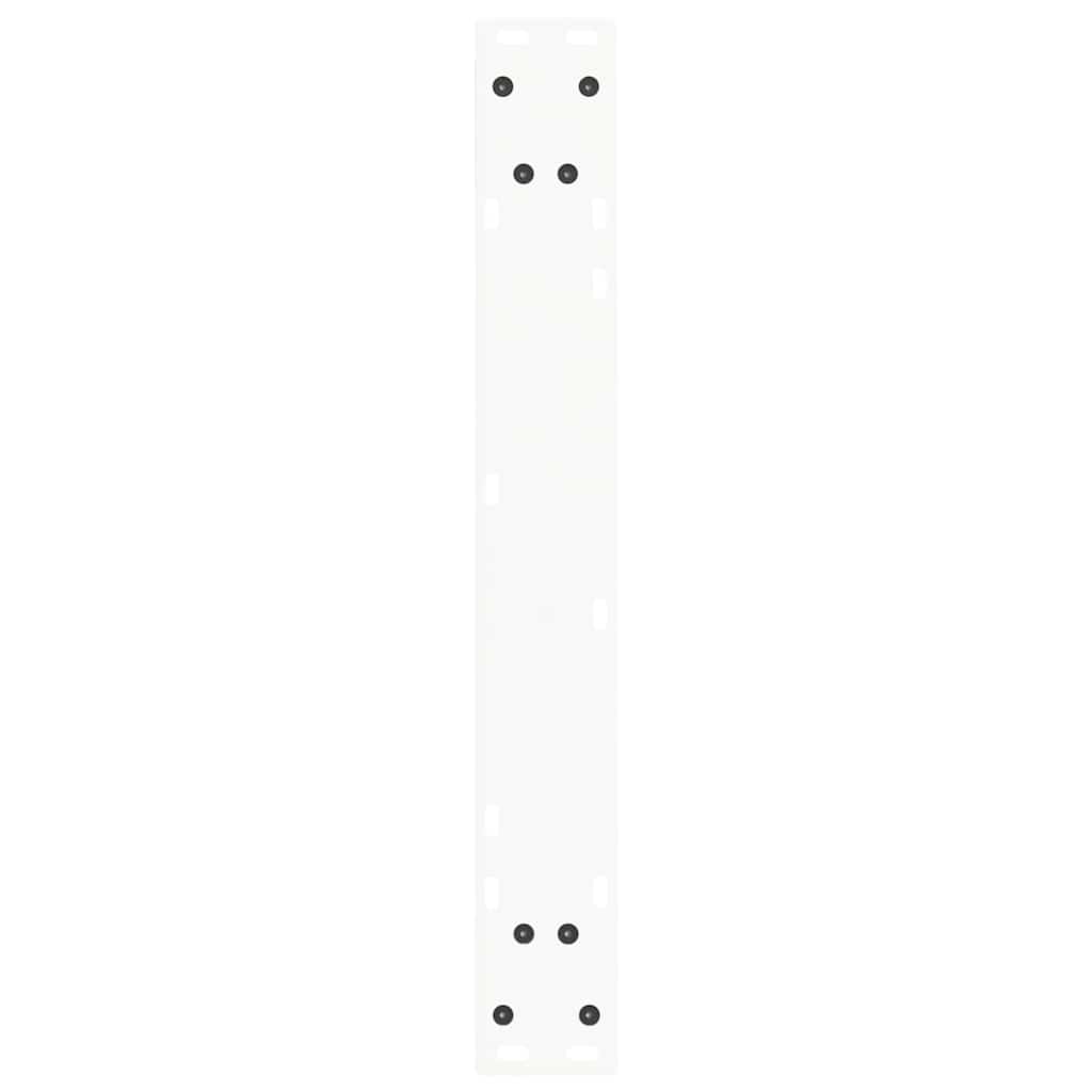 Esstischbeine V-Form 2 Stück Weiß 60x(72-73,3) cm Stahl