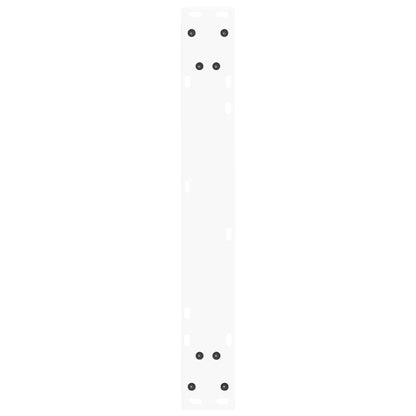 Esstisch Beine V-Form 2 Stück Weiß 70x(72-73,3) cm Stahl