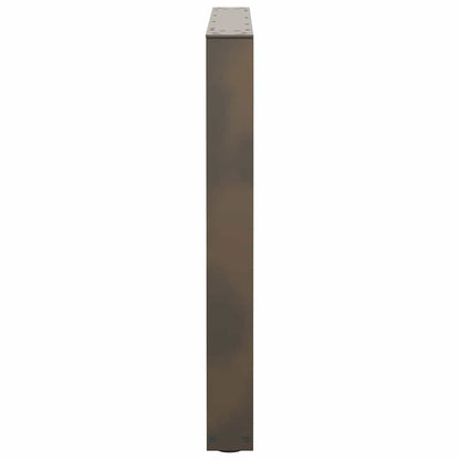 Esstischbeine V-Form 2 Stück Naturstahl 80x(72-73,3) cm Stahl