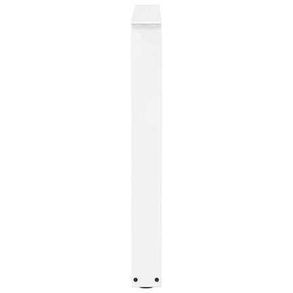 Esstischbeine V-Form 2 Stück Weiß 90x(72-73,3) cm Stahl