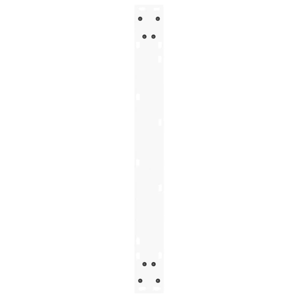 Esstischbeine V-Form 2 Stück Weiß 90x(72-73,3) cm Stahl