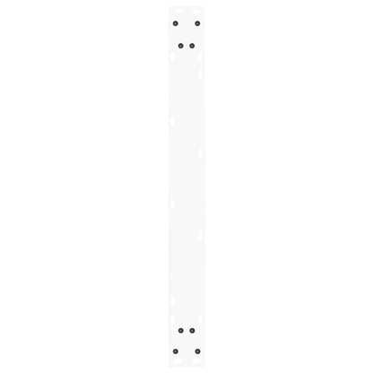 Esstischbeine V-Form 2 Stück Weiß 90x(72-73,3) cm Stahl