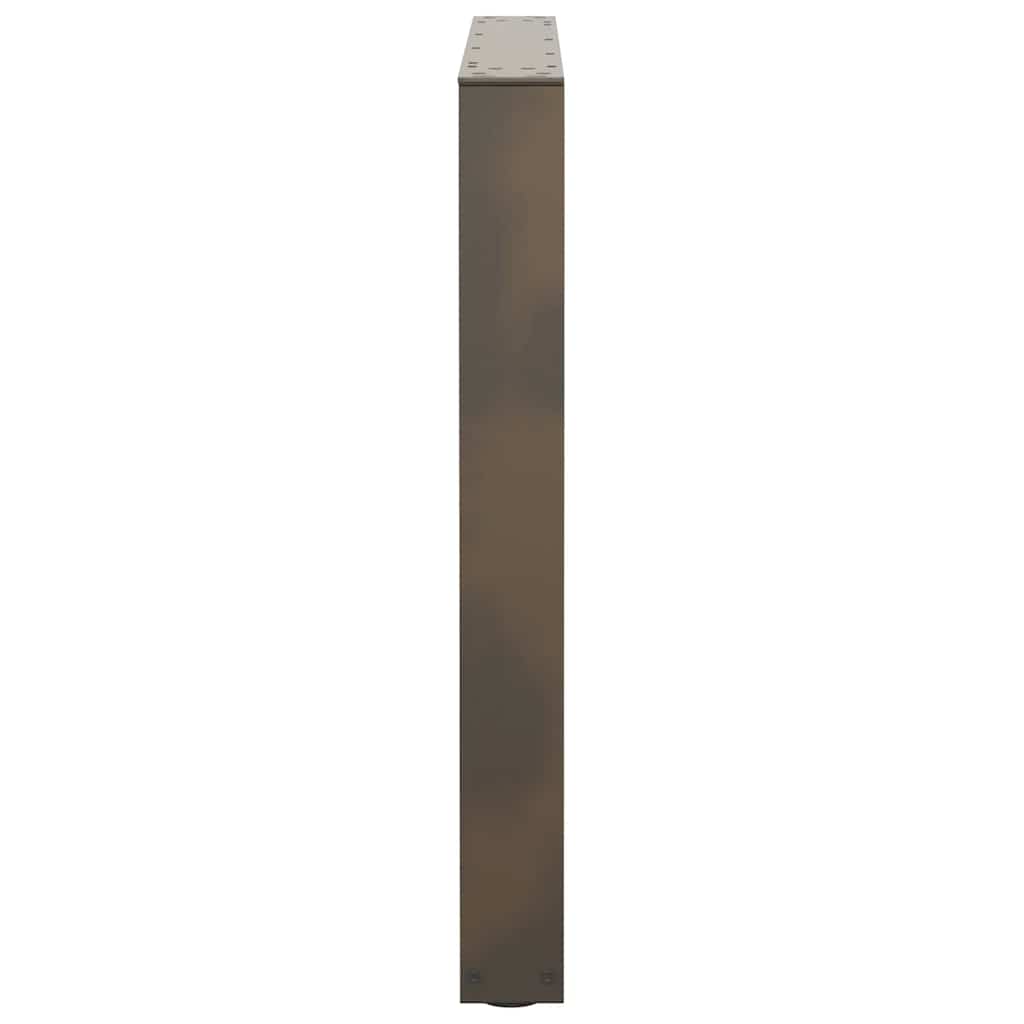 Esstisch Beine V-Form 2 Stück Naturstahl 90x(72-73,3) cm Stahl