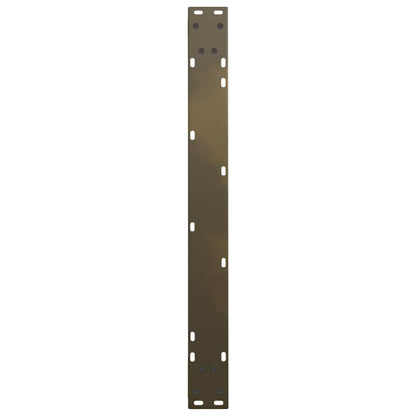 Esstisch Beine V-Form 2 Stück Naturstahl 90x(72-73,3) cm Stahl
