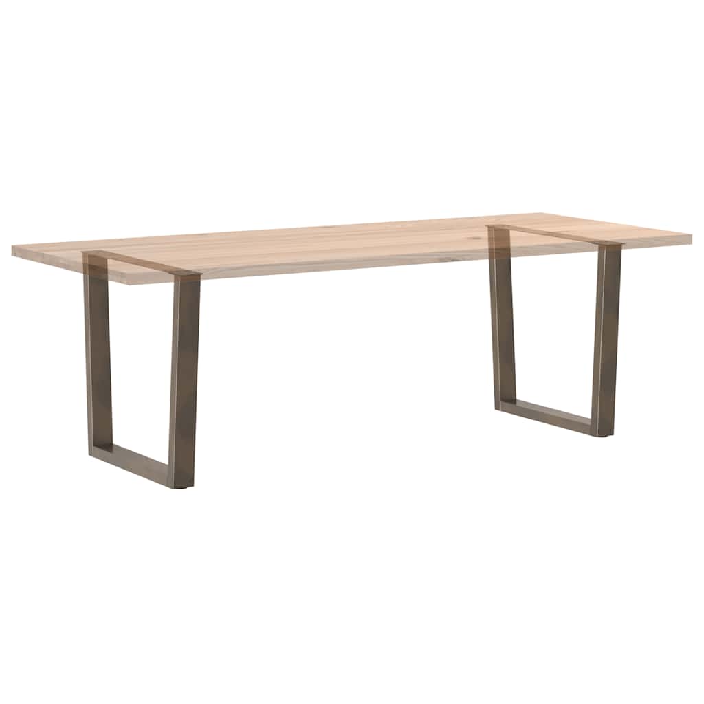 Esstisch Beine V-Form 2 Stück Naturstahl 90x(72-73,3) cm Stahl