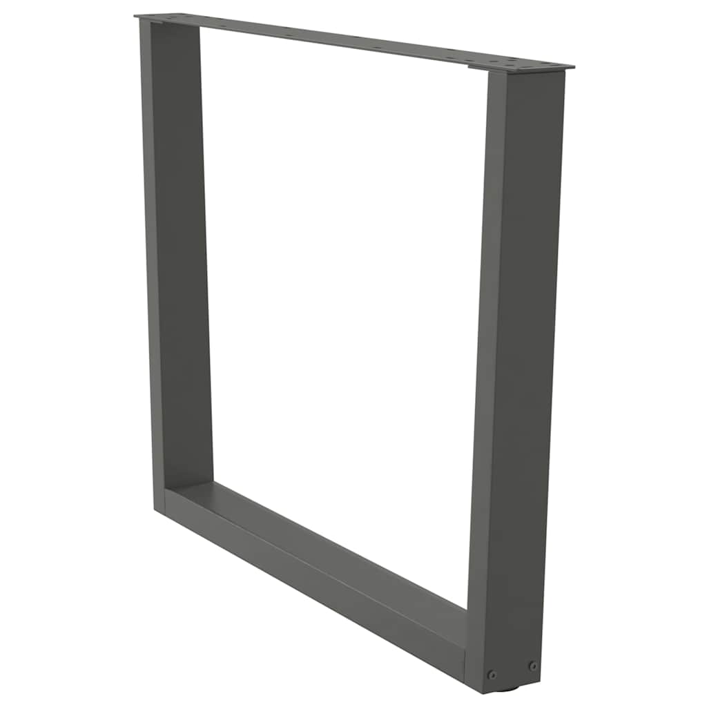 Esstisch Beine V-Form 2 Stück Anthrazit 100x(72-73,3) cm Stahl
