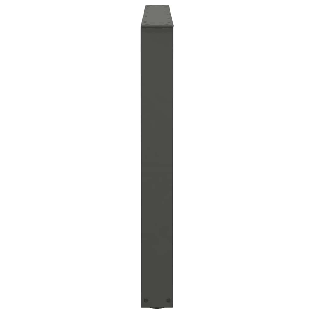 Esstisch Beine V-Form 2 Stück Anthrazit 100x(72-73,3) cm Stahl