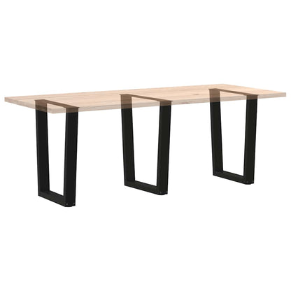 Esstisch Beine V-Form 3 Stück Schwarz 70x(72-73,3) cm Stahl