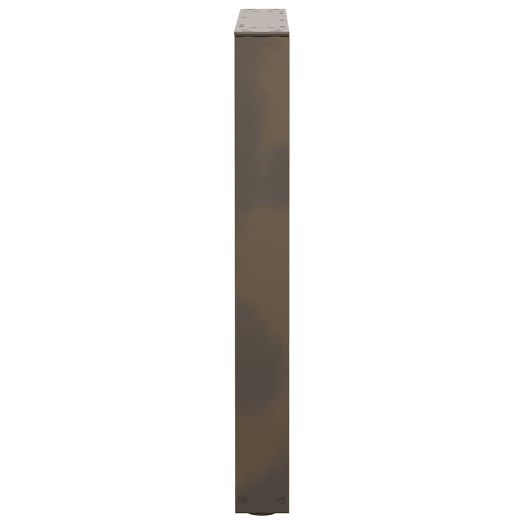 Esstischbeine V-Form 3 Stück Naturstahl 70x(72-73,3) cm Stahl