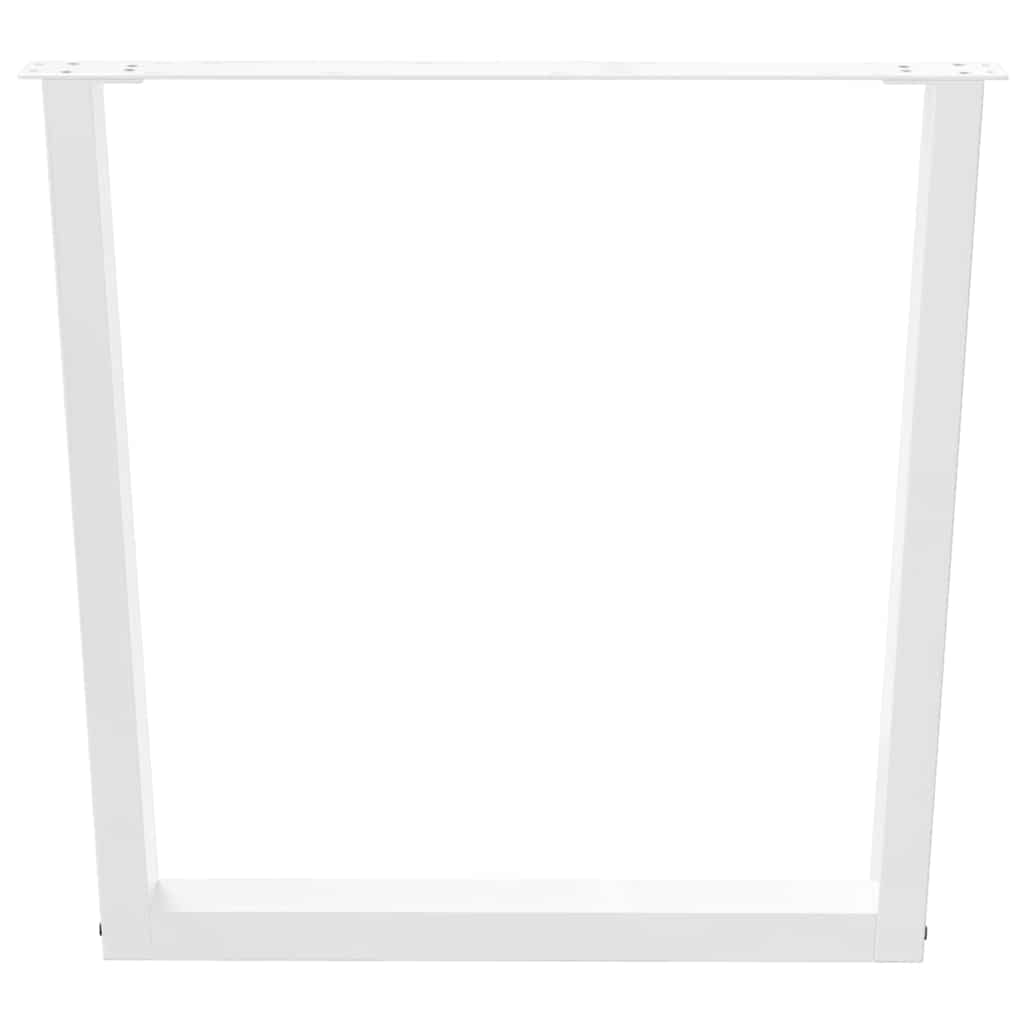Esstisch Beine V-Form 3 Stück Weiß 80x(72-73,3) cm Stahl