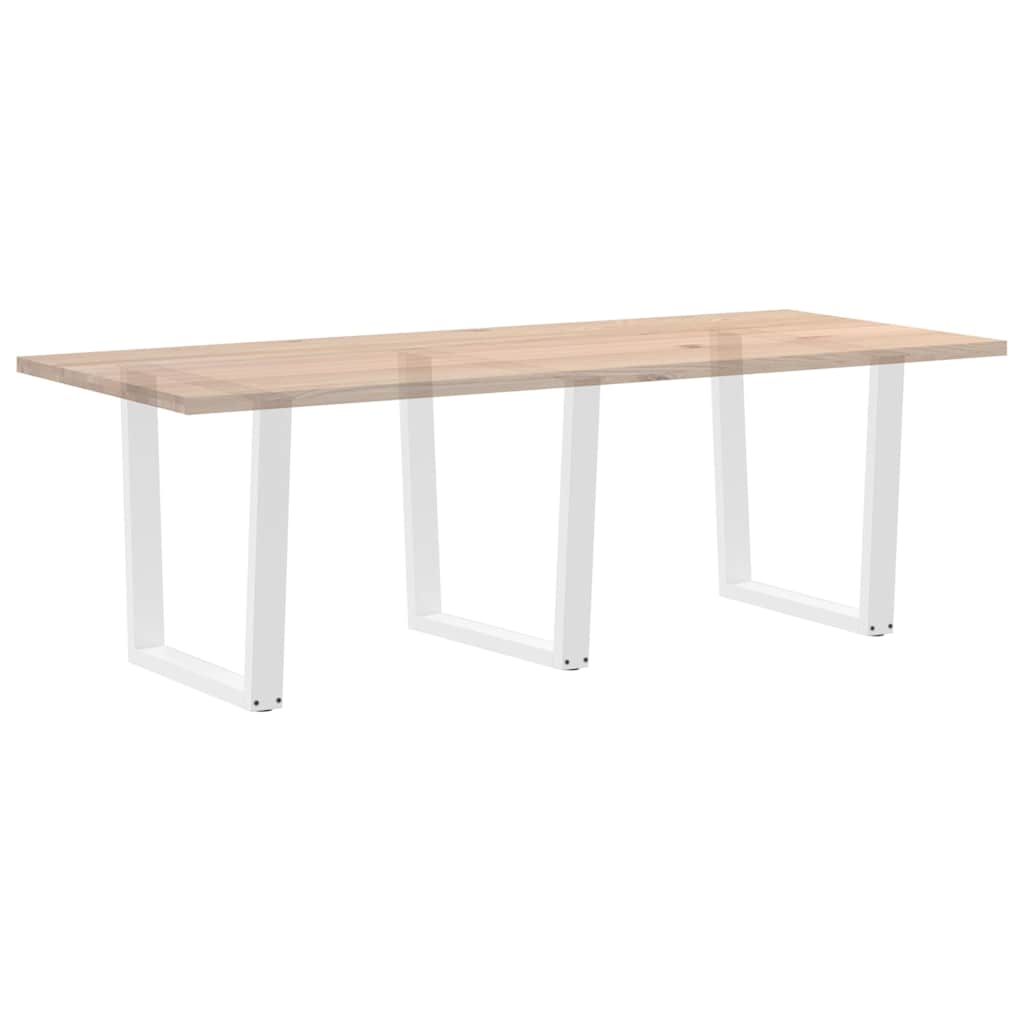 Esstisch Beine V-Form 3 Stück Weiß 80x(72-73,3) cm Stahl
