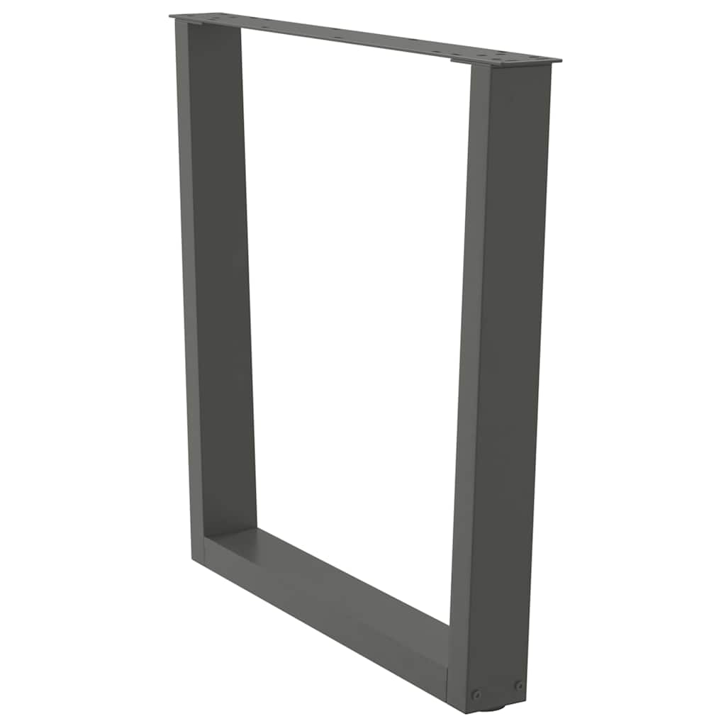 Esstisch Beine V-Form 3 Stück Anthrazit 80x(72-73,3) cm Stahl