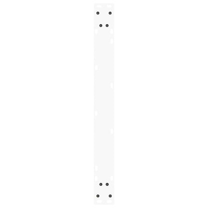 Esstischbeine V-Form 3 Stück Weiß 90x(72-73,3) cm Stahl