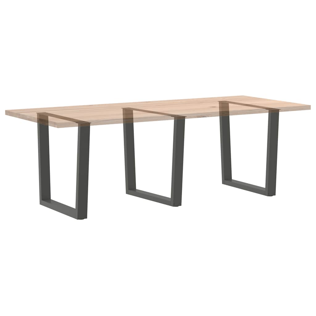 Esstisch Beine V-Form 3 Stück Anthrazit 90x(72-73,3) cm Stahl