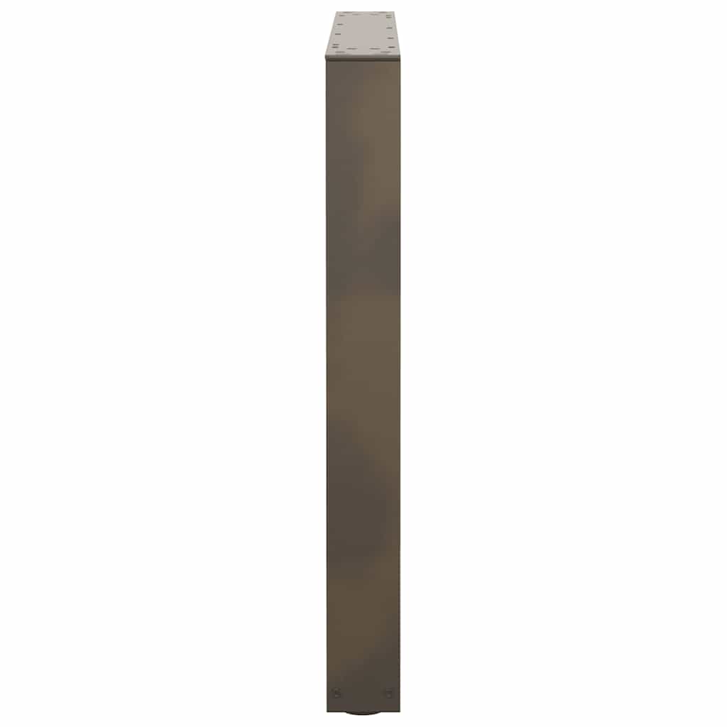 Esstisch Beine V-Form 3 Stück Naturstahl 90x(72-73,3) cm Stahl