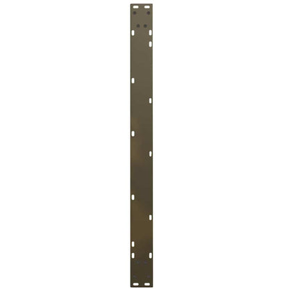 Esstischbeine V-Form 3 Stück Naturstahl 100x(72-73,3) cm Stahl