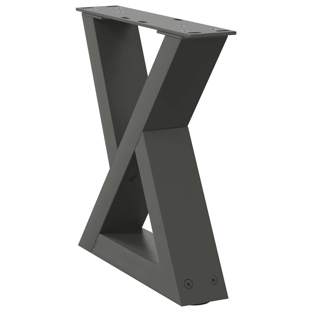 Couchtischbeine 2 Stk. Anthrazit 30x(30-31,3) cm Stahl