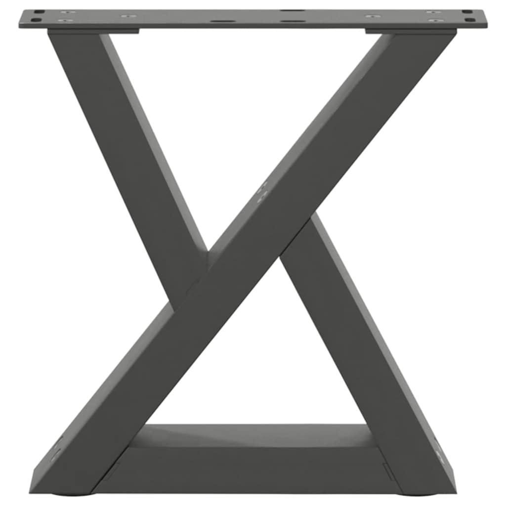 Couchtischbeine 2 Stk. Anthrazit 30x(30-31,3) cm Stahl
