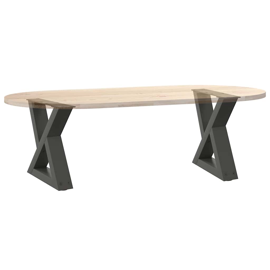 Couchtischbeine 2 Stk. Anthrazit 30x(30-31,3) cm Stahl