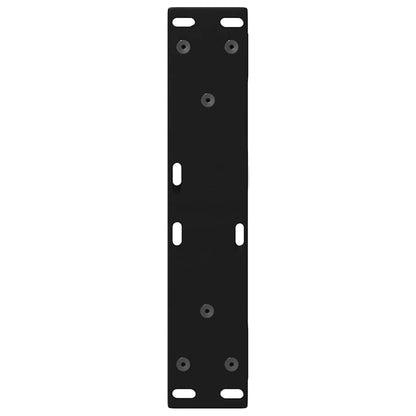 Couchtischbeine 2 Stk. Schwarz 40x(30-31,3) cm Stahl