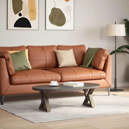 Couchtischbeine 2 Stk. Naturstahl 40x(30-31,3) cm Stahl