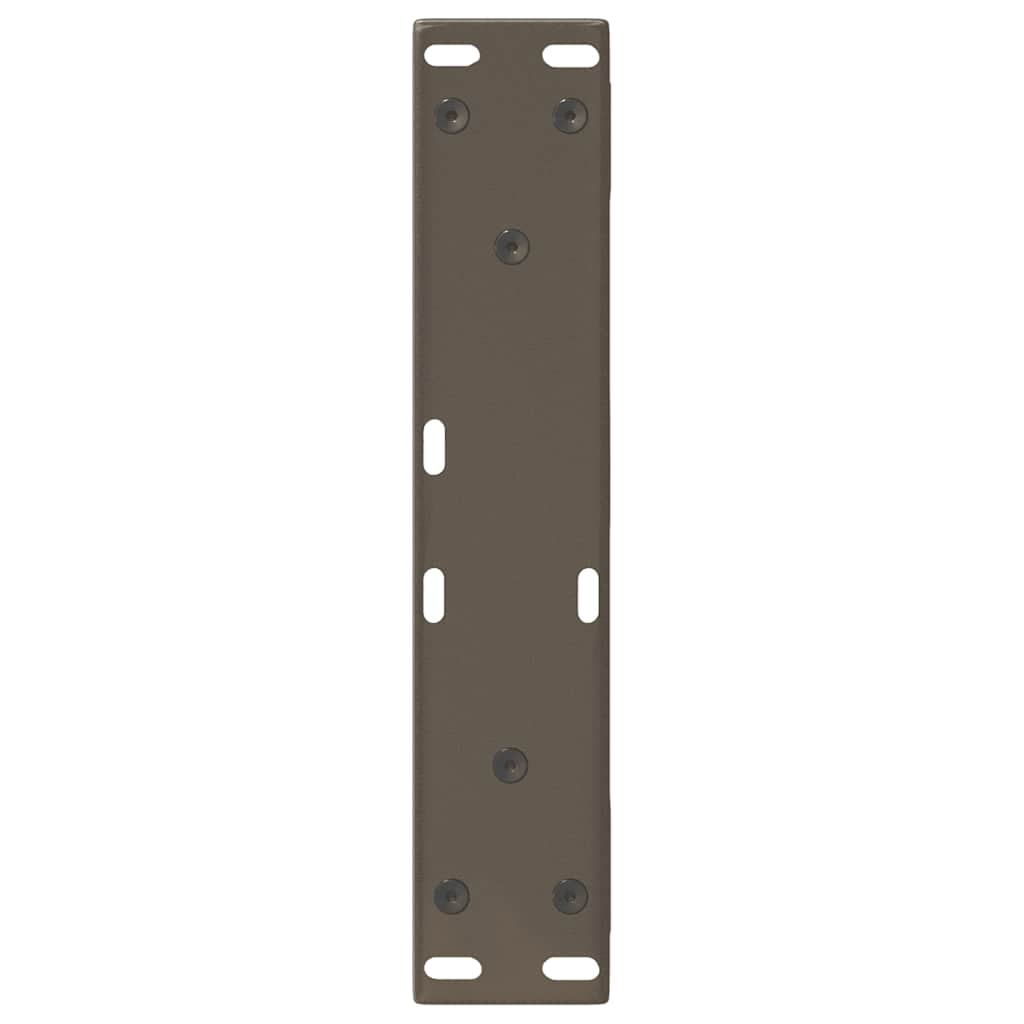 Couchtischbeine 2 Stk. Naturstahl 40x(30-31,3) cm Stahl