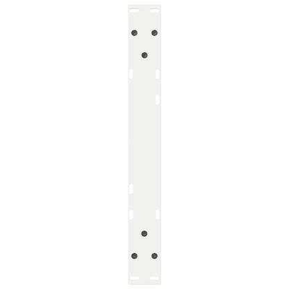 Couchtischbeine 2 Stk. Weiß 50x(30-31,3) cm Stahl