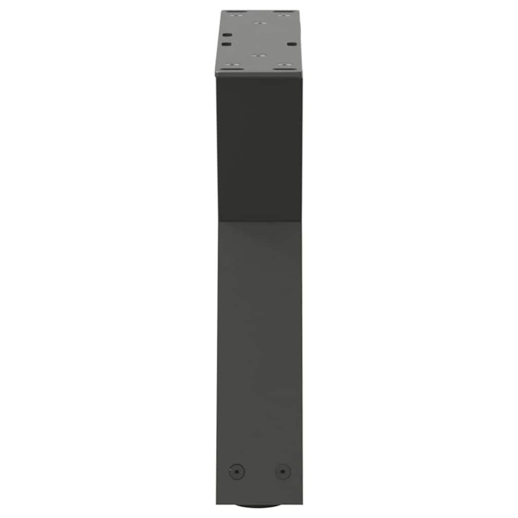 Couchtischbeine 2 Stk. Anthrazit 50x(30-31,3) cm Stahl