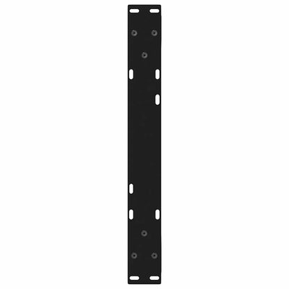 Couchtischbeine 2 Stk. Schwarz 60x(30-31,3) cm Stahl