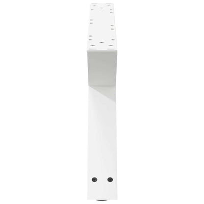 Couchtischbeine 2 Stk. Weiß 70x(30-31,3) cm Stahl