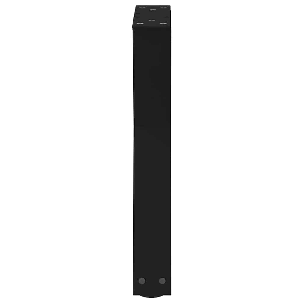 Couchtischbeine 2 Stk. Schwarz 28x(42-43,3) cm Stahl