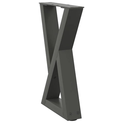 Couchtischbeine 2 Stk. Anthrazit 28x(42-43,3) cm Stahl