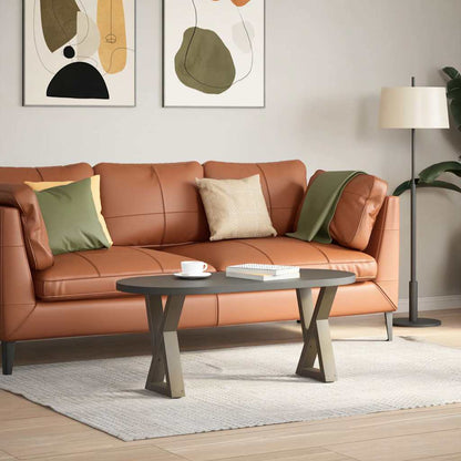 Couchtischbeine 2 Stk. Naturstahl 28x(42-43,3) cm Stahl