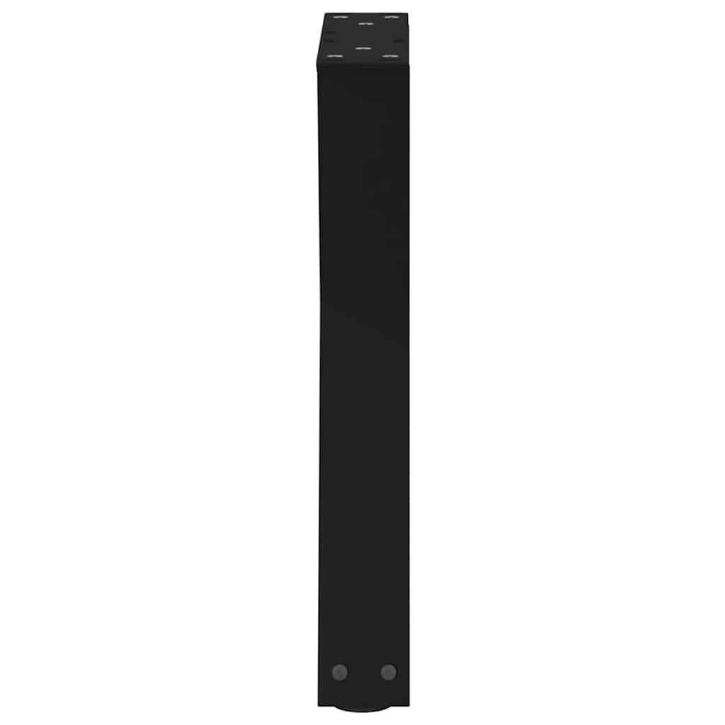 Couchtischbeine 2 Stk. Schwarz 38x(42-43,3) cm Stahl