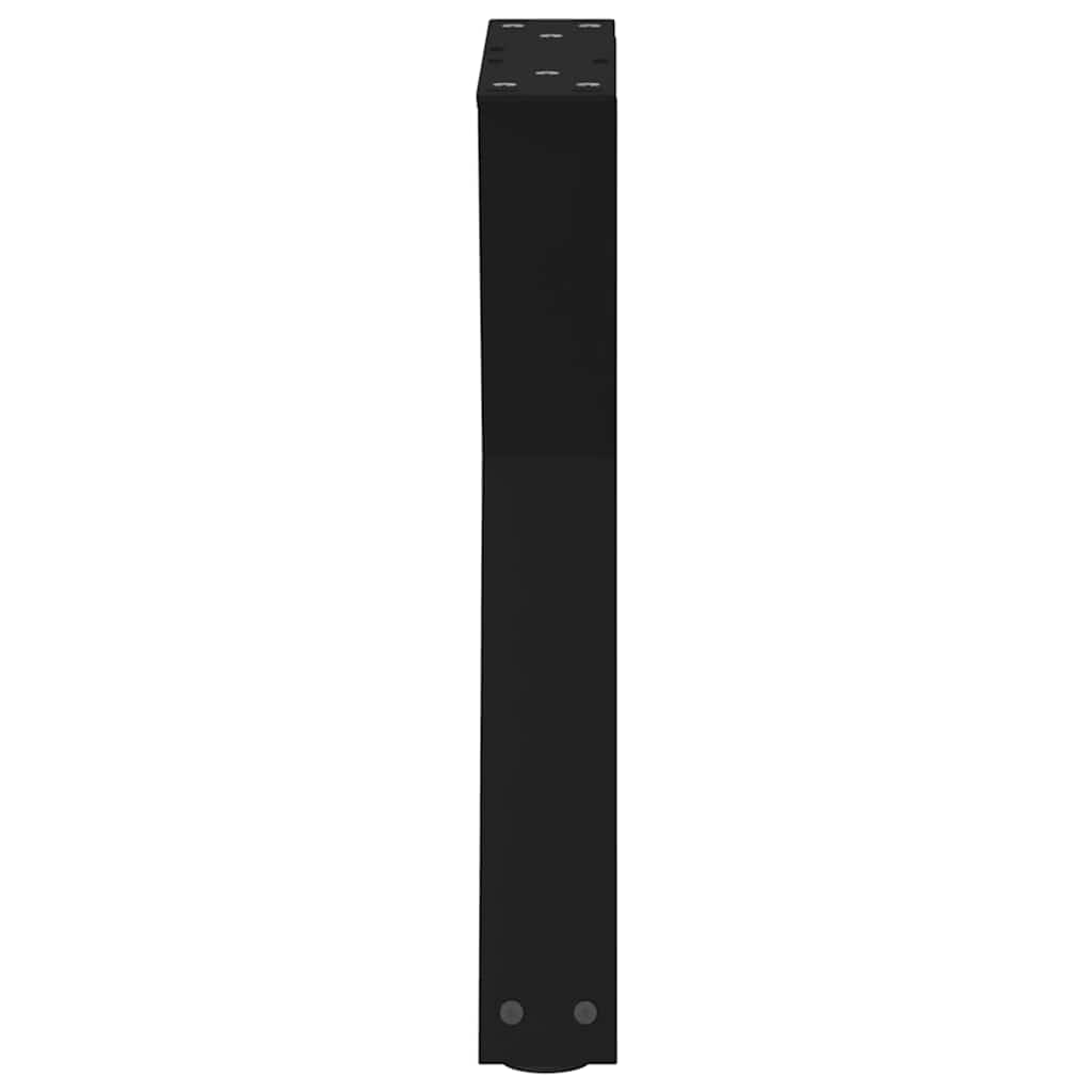 Couchtischbeine 2 Stk. Schwarz 38x(42-43,3) cm Stahl