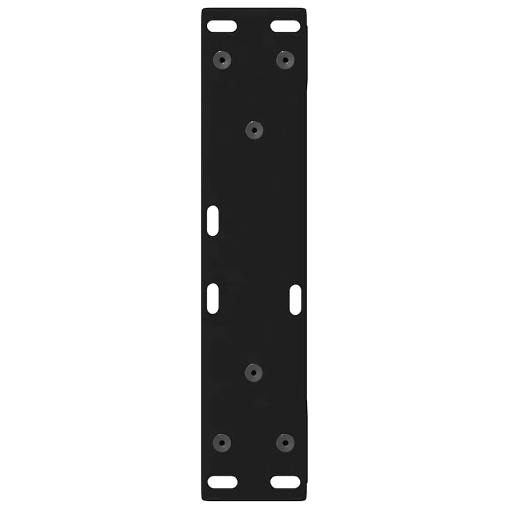 Couchtischbeine 2 Stk. Schwarz 38x(42-43,3) cm Stahl