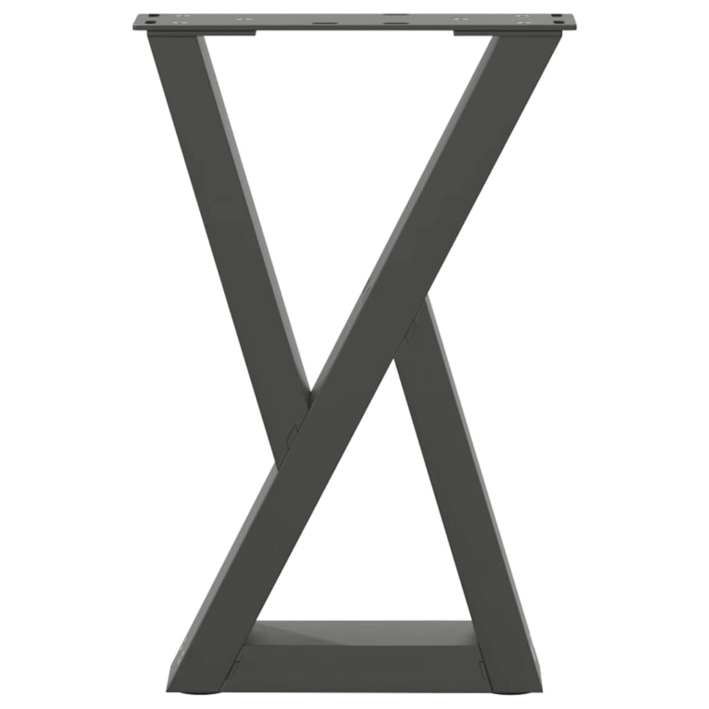 Couchtischbeine 2 Stk. Anthrazit 38x(42-43,3) cm Stahl