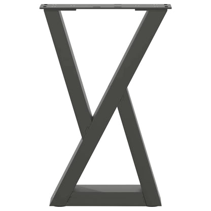 Couchtischbeine 2 Stk. Anthrazit 38x(42-43,3) cm Stahl